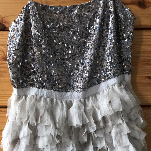 Armani Exchange strappy sparkly dress with ruffles - Picture 4 of 6